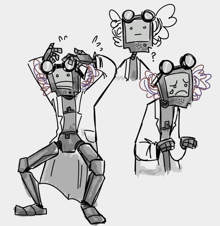 random sketches I made from that one cat game 