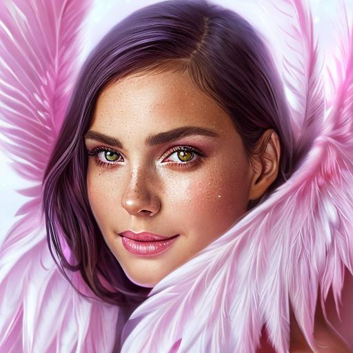 CPUatOnePercent's tweet photo. The angel in pink, a beacon of light, Guiding lost souls through the darkest of night. She reminds us all, in a world that can be so tough, That love and compassion are never enough #AIcommunity https://t.co/VfYBUSQb19