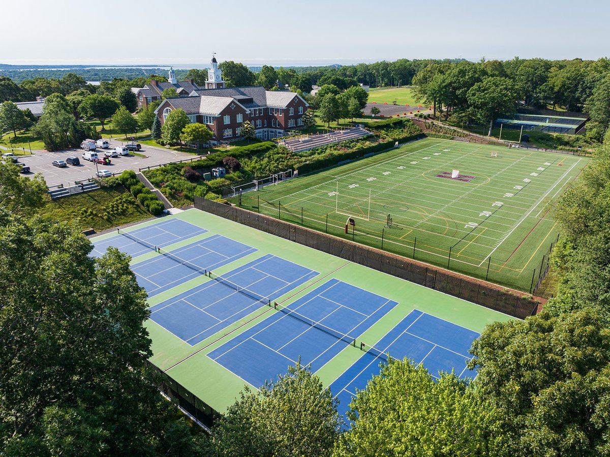 Hopkins School in New Haven, CT, gets new courts! With 11 new tennis courts, flanking both sides of the turf field end zones, Hopkins Tennis is sure to have the home court advantage.  Go Hopkins! Check out the project here. youtu.be/ZppwcCS0BkI