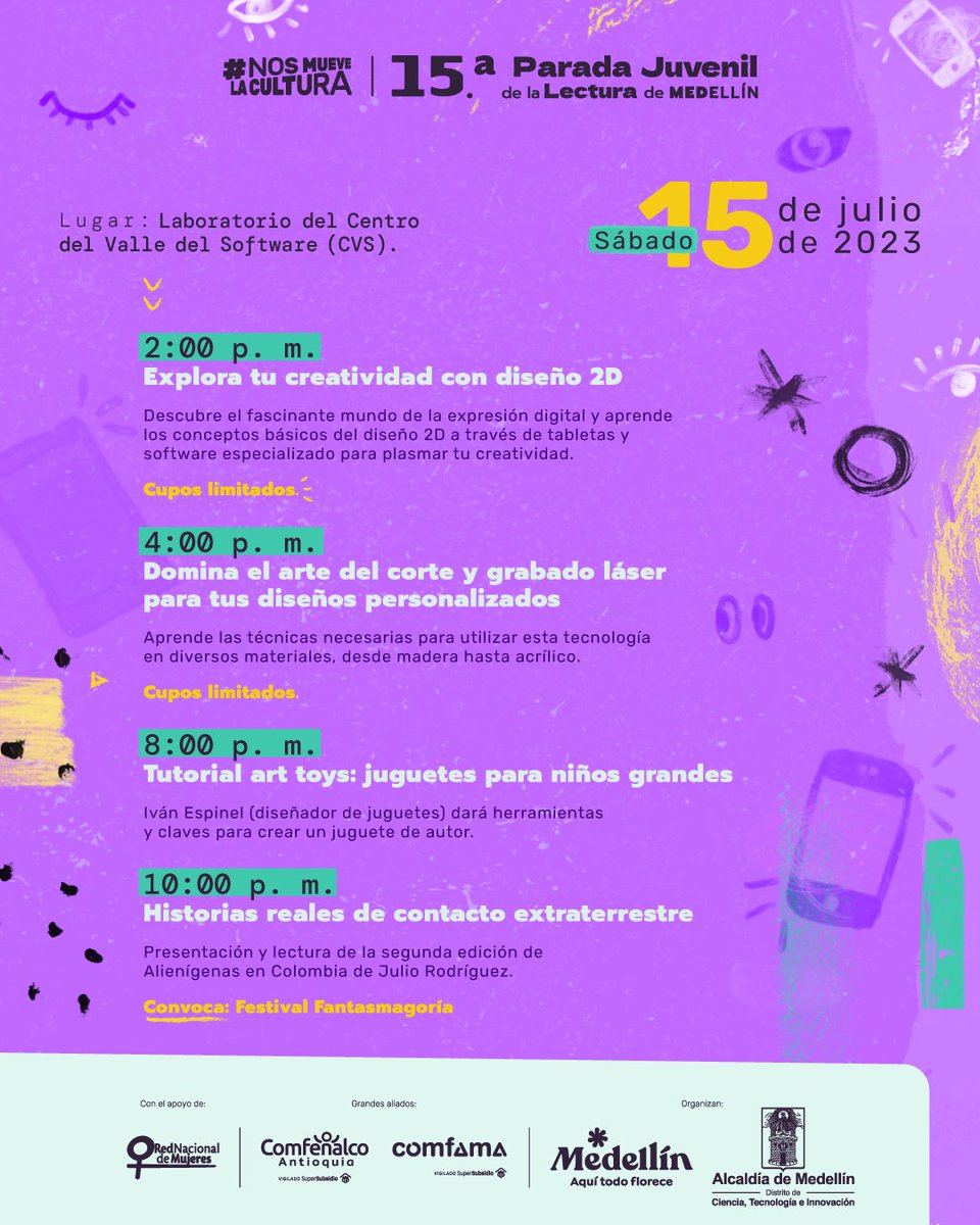 FiestaLibro's tweet photo. ¡Nuevas lecturas y experiencias asombrosas!

Conoce historias de extraterrestres, crea tus propios juguetes, explora el arte del grabado láser y dar vida a diseños 2D. ¡Es la oportunidad perfecta para dejar volar tu imaginación!

Prepárate para una experiencia inolvidable. 🚀🔮 https://t.co/7az3EtTeKS