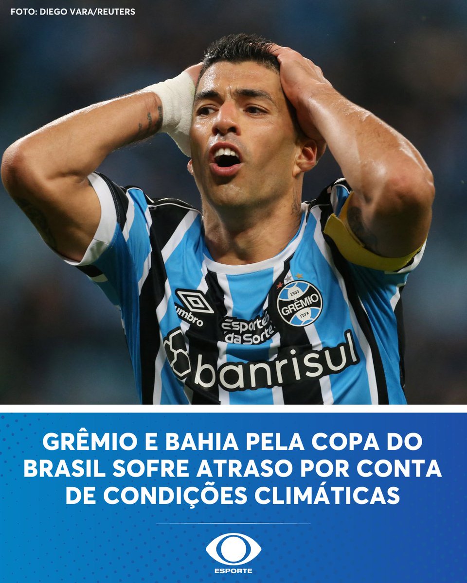 Jogo entre Grêmio e Bahia, pela Copa do Brasil, atrasa em 1h por ciclone  extratropical