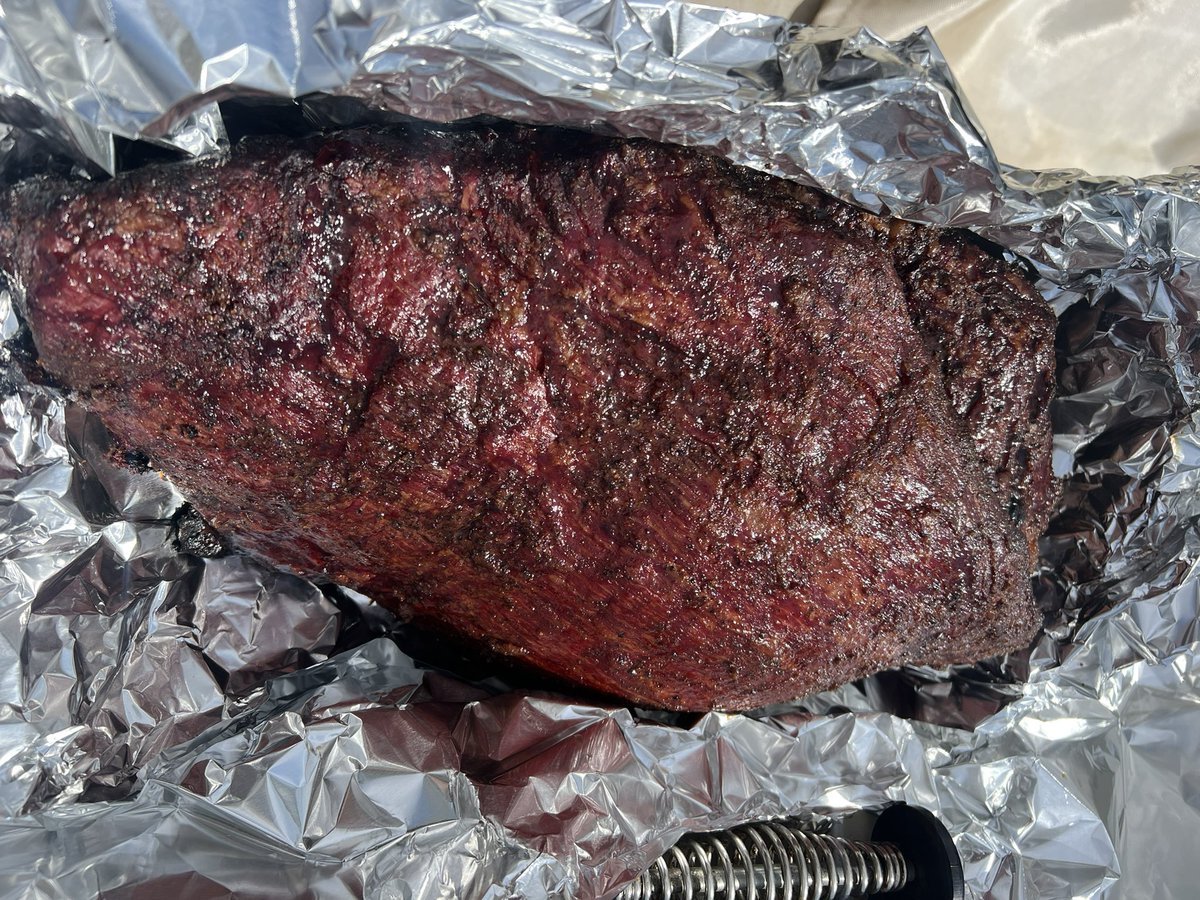 TrevorCaulder's tweet image. Way overcooked for my taste. No moisture seeping. Prefer this mahogany. #Yoder