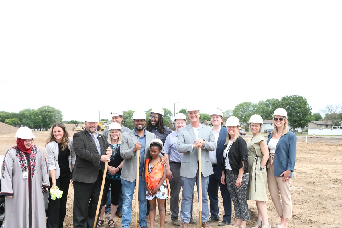 NorthHennepin's tweet photo. Yesterday we celebrated the groundbreaking of Tessman Ridge Apartments!  

Years in the works, this development will benefit our students &amp; city with 71 new homes! Thanks to: Duffy Development,@BrooklynPark, MN Housing, @Hennepin &amp; @MetCouncilNews !  We're ready for Fall of 2024! https://t.co/cYjsBFi9uQ