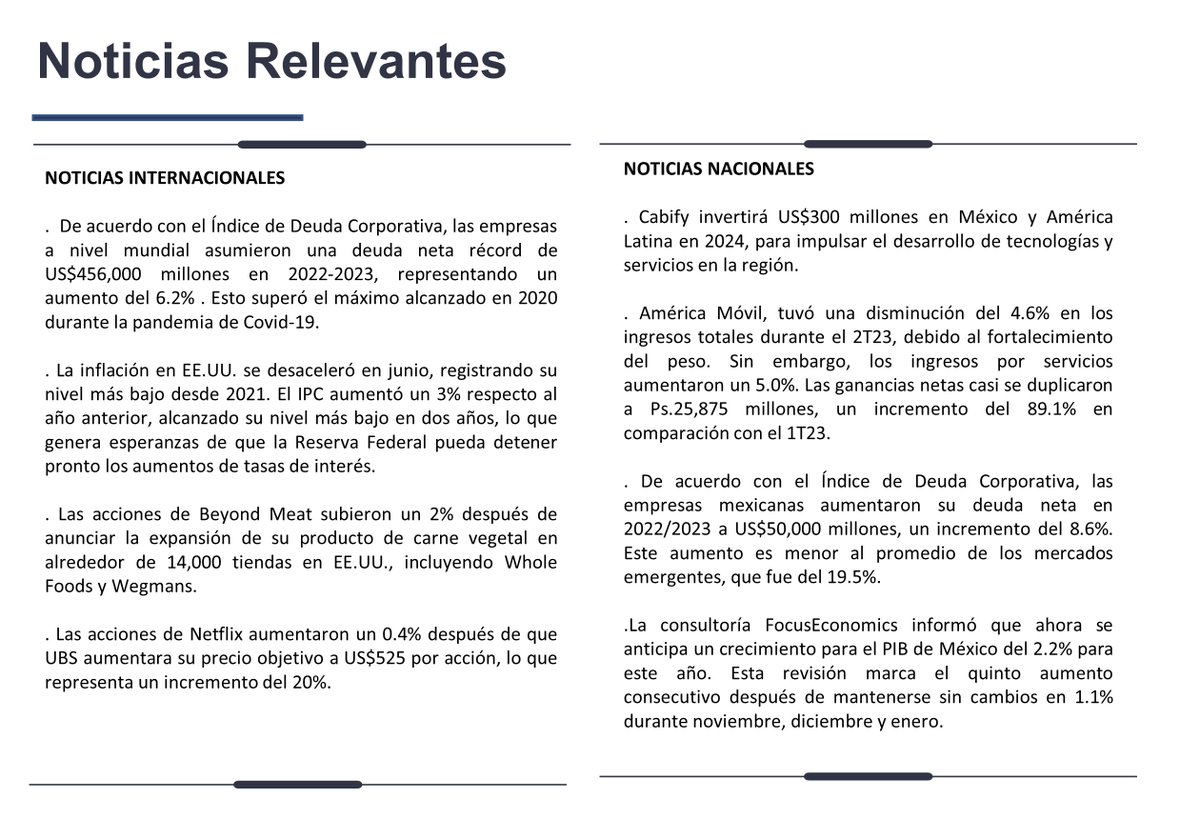 ApalacheA's tweet photo. #ReporteDiario: #noticias relevantes de la jornada. #finanzas #inversiones #economía #mercados https://t.co/vYvwr74kps