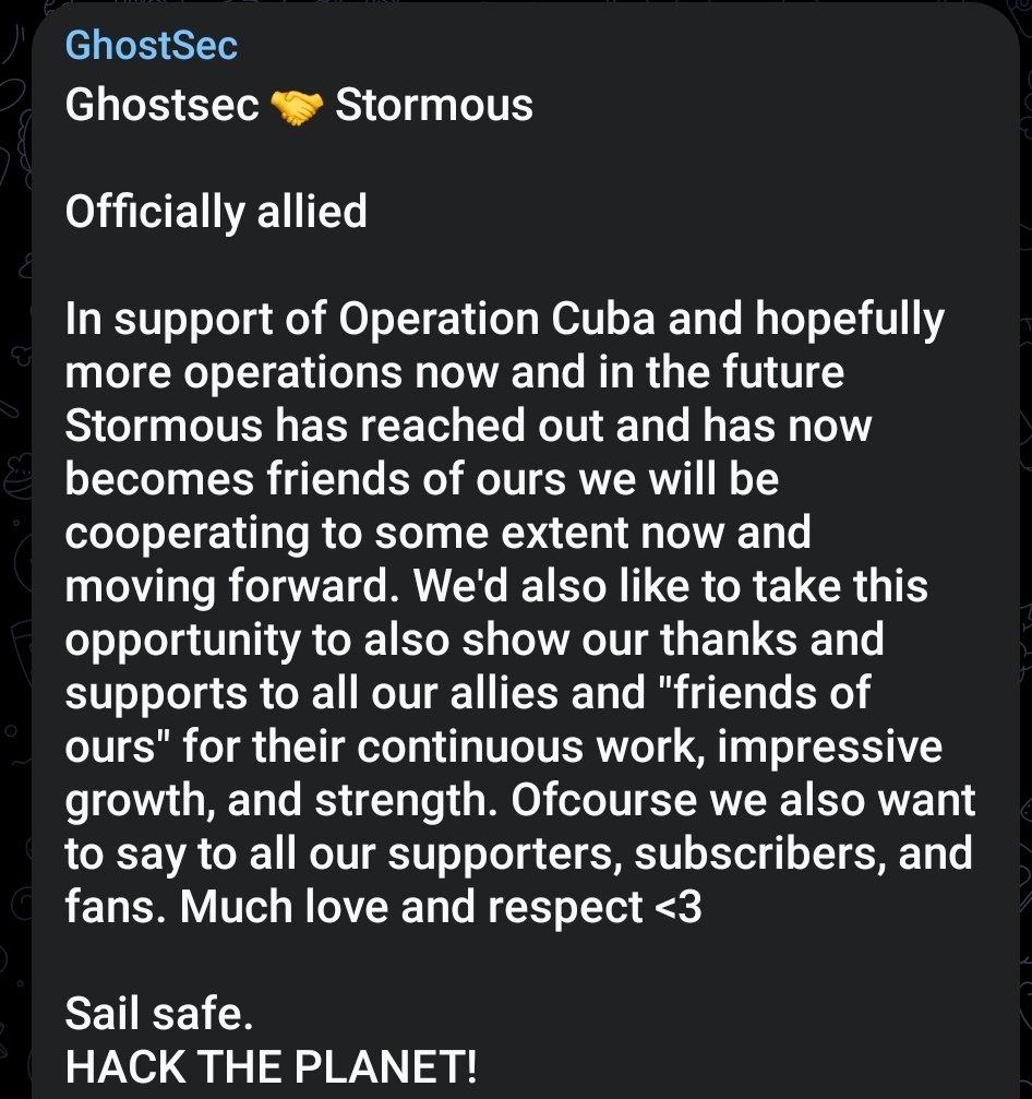 GhostSec ve Fırtınalı