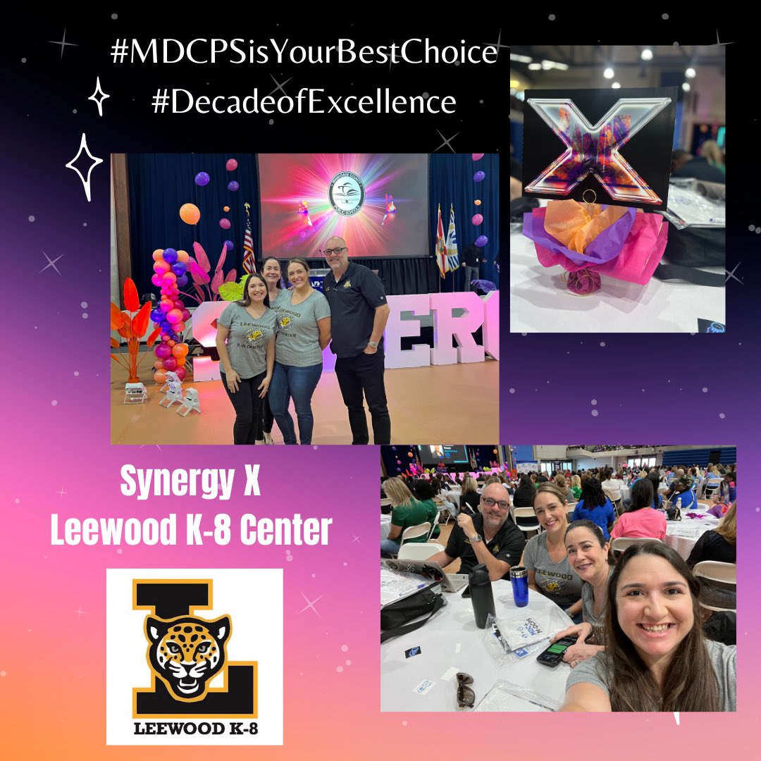 Getting SYNERGIZED for the new school year! We are LEOPARDS, HEAR US ROAR! #SynergyX #MDCPSisYourBestChoice #SouthRegion