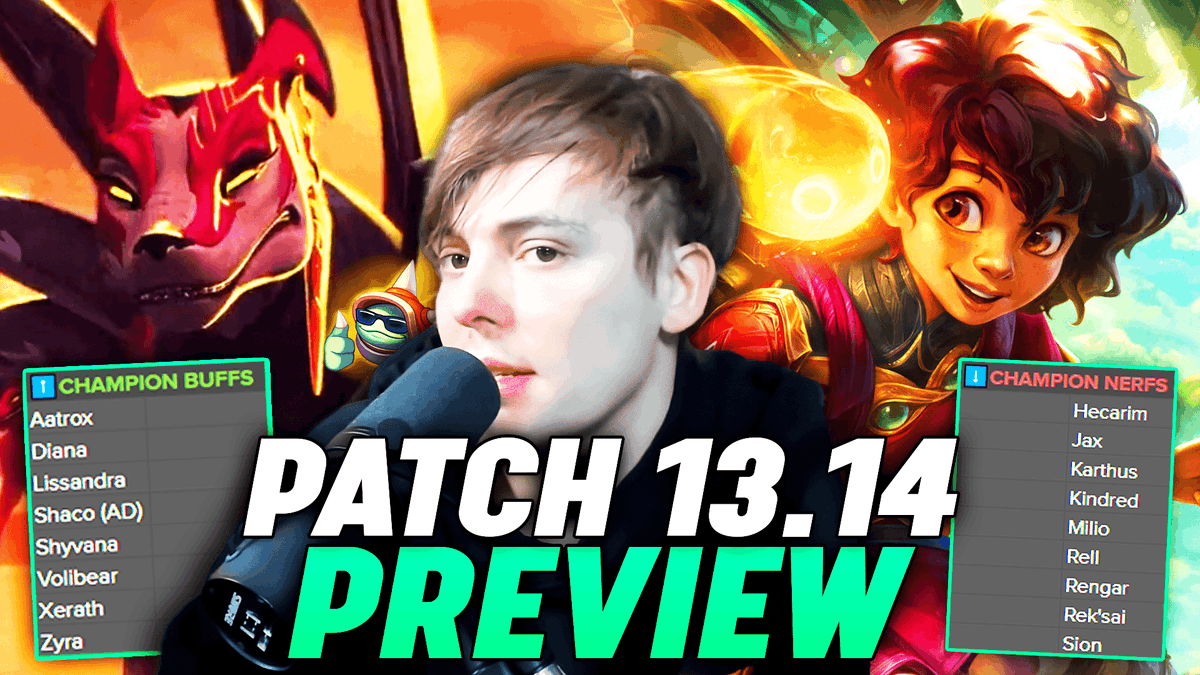 FlyQuest's tweet photo. Naafiri is on the way. Aatrox may come back into the meta.

All that and more in @LSXYZ9's Patch 13.14 Preview! https://t.co/sPpkew6spr