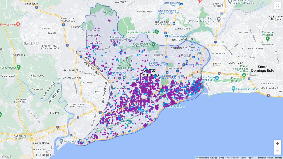 CharlesDMaro's tweet photo. El problema creciente de Airbnb en Santo Domingo en 2023 se fortalece.

Si bien es cierto que Airbnb ayuda a incrementar los ingresos de propietarios, también es cierto que ocasiona problemas con los precios de alquileres.

En estos mapas se pueden observar los Airbnb en el DN. https://t.co/RwRjh3KPLs