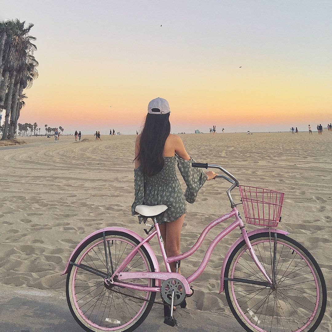 "Looks like the bicycle had a romantic date with the sunset. Hope they didn't get too tired from all that cycling! 🚴‍♀️🌇 #BikeLove #SunsetVibes #FunnyThoughts"