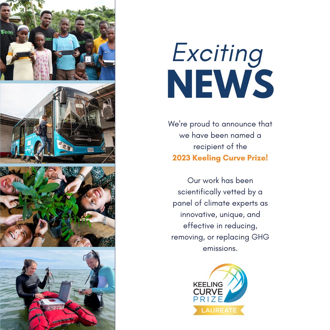 We are thrilled to announce that we have been chosen as a recipient of the 2023 #KeelingCurvePrize in the Carbon Sinks category! We look forward to partnering with the Global Warming Mitigation Project to continue elevating our mission and healing the world through our work!