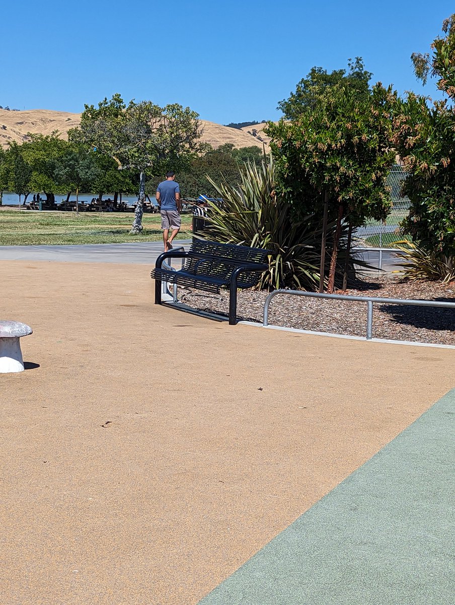 EngineerAllie's tweet photo. @Fremont_CA can there be shade over the benches or benches in the shade at Sabercat playground? It is really hot! https://t.co/mtlHgXnw1k