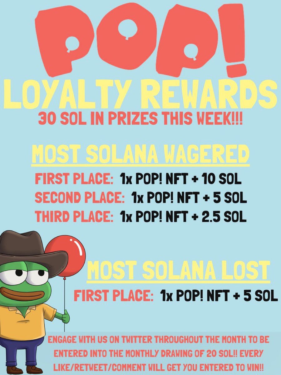 dounut71735943's tweet photo. @bigwigSCPC has put a 10 SOL Prize bounty on my head for this weeks @PopRoyaleNFT leaderboard competition if you can finish in that #1 spot for most SOL won. Still over 3 days remaining !!! It’s very easy to get that volume up. Get in and get poppin. https://t.co/pLCph3SoYU