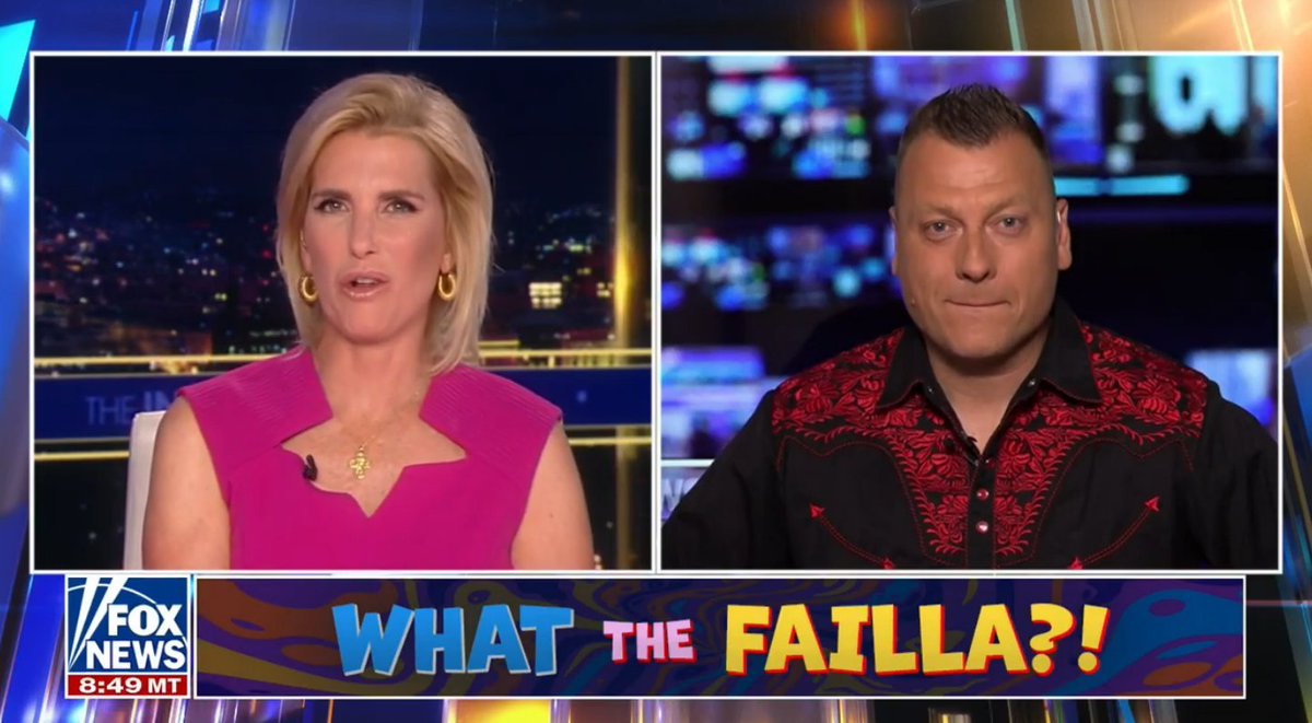 FNC_Ladies_Rule's tweet photo. 🥳 Congrats #TheIngrahamAngle 1.6 Million on Tuesday 

Helping to boost the ratings -- FAILLA BOUNCE @jimmyfailla 👆

@FAAjimmy https://t.co/qOaNDxVCJl