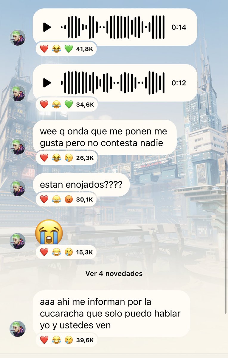 ccmilacantero's tweet photo. el canal de difusión de lit killah lo quiero mucho mi ángel se pensó q nadie le respondía shdjsj https://t.co/2zvDMgbGMM