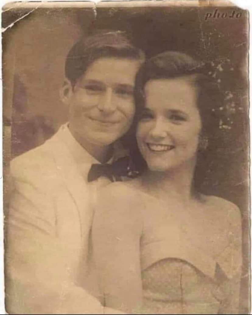 Please Help! I found this picture outside ASDA today. On the back it reads, “Mum and Dad, 1955”.  I would love to return it to its owner. It looks like an old and precious photo. Maybe if we all share it, we can find the owner. Thank you.