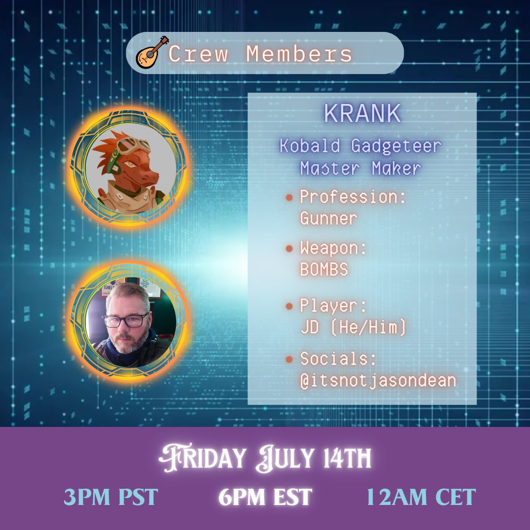 PocketBard's tweet photo. "If you blow it up good enough it's not a problem... you know what I mean?" -Krank. How do a bunch of alleged criminals (@ItsNotJasonDean @AmateurishProd) and a Vengeance Paladin (@mesydnor) run a ship? Come find out this Friday on https://t.co/da7I4qwzsG @MageHandPress #dnd5e https://t.co/UZA5iwbSjB