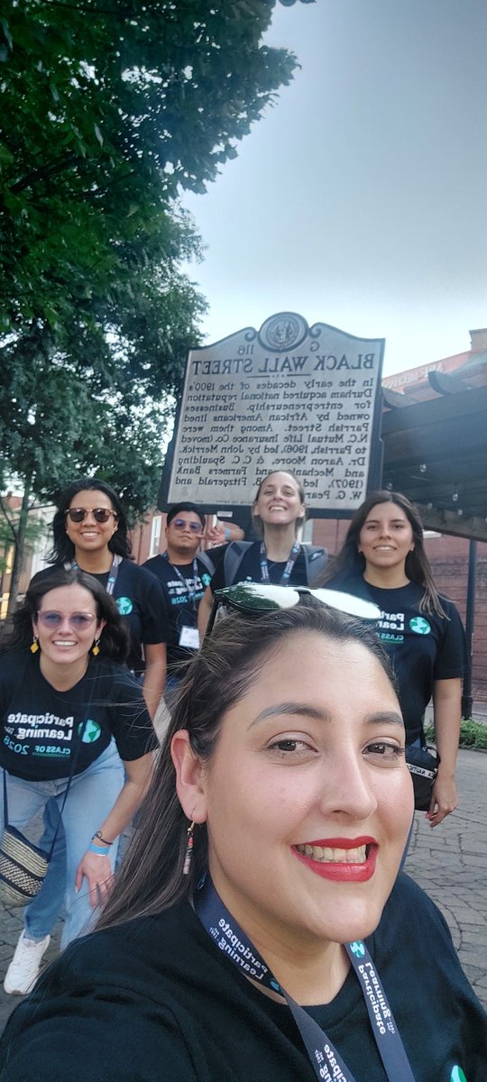 TEAM 2 amazed at the sculpture at Black Wall Street <a href="/ParticipateLrng/">Participate Learning</a> #PLOrientation2023 #UnitingOurWorld