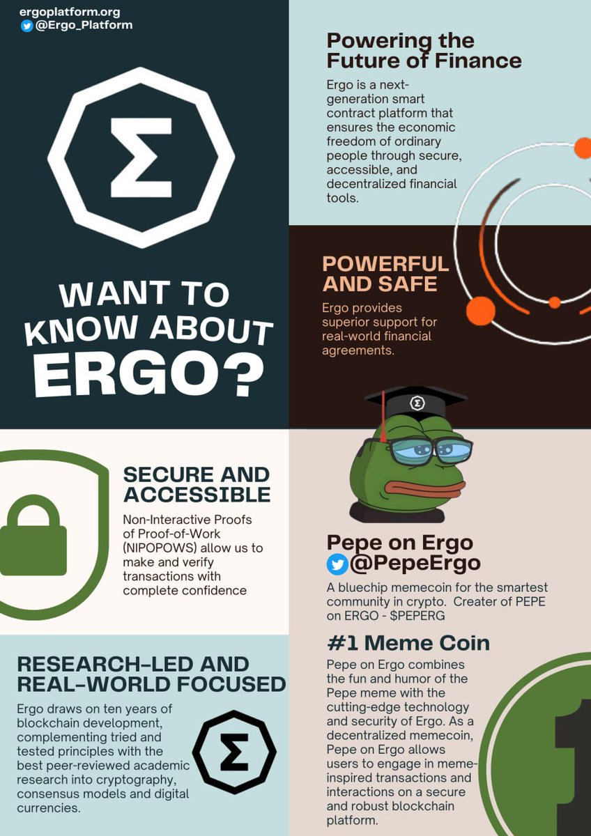Spread about #ergo #blockchain #pow #lowfee