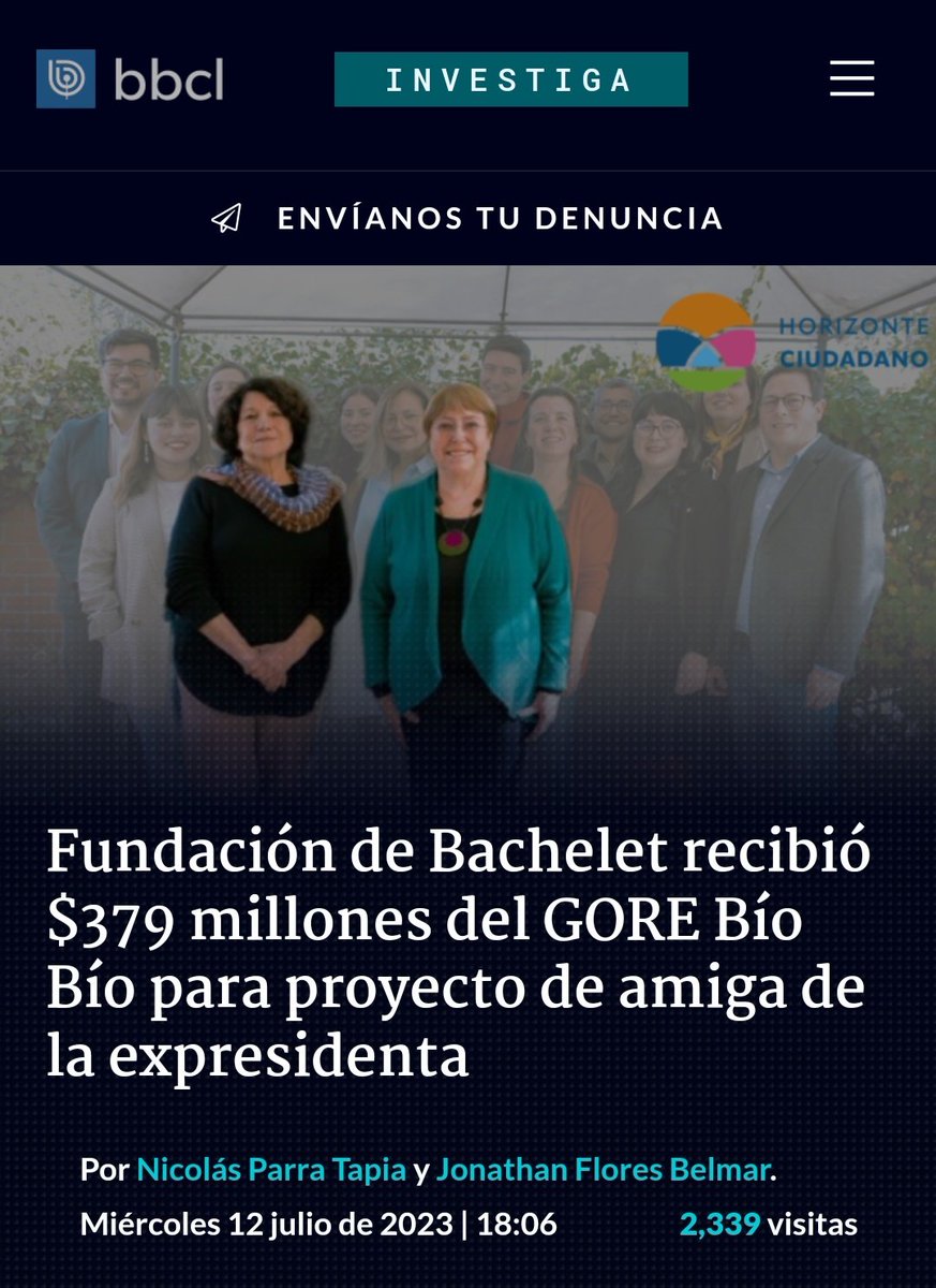 pablolirar's tweet photo. 🚨Una vergüenza y un escándalo los casi $400 millones para la fundación de @mbachelet!
Por algo el hijo decía que el caso #FundacionesTruchas era peor que Caval. https://t.co/3hfLOceRWn