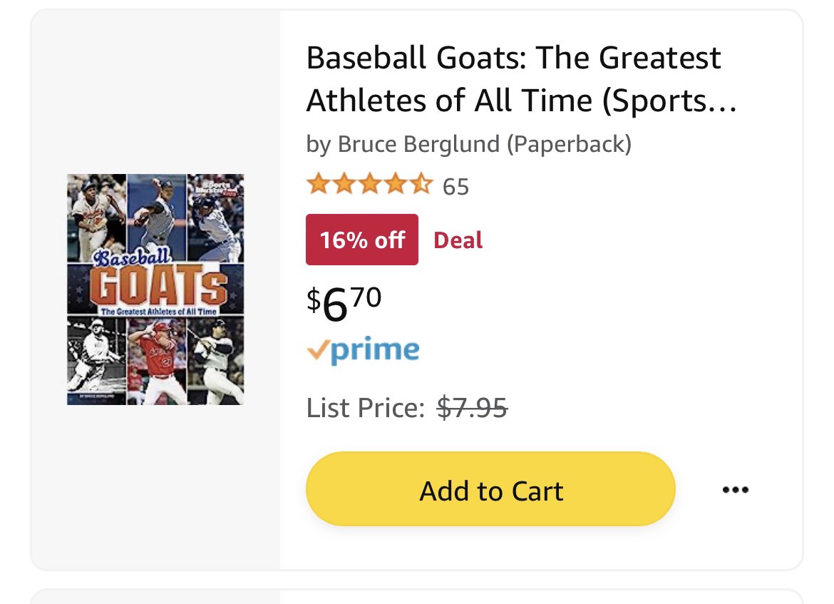 mrswkdg's tweet photo. @AlaneAdamsBooks Only one thing on my list is on a deal today … ⚾️ 📖 but maybe there’s more that catches your eye 😉 😉 
#clearthelist

https://t.co/3U7EBt5nR5 https://t.co/W9BpzF6kjK