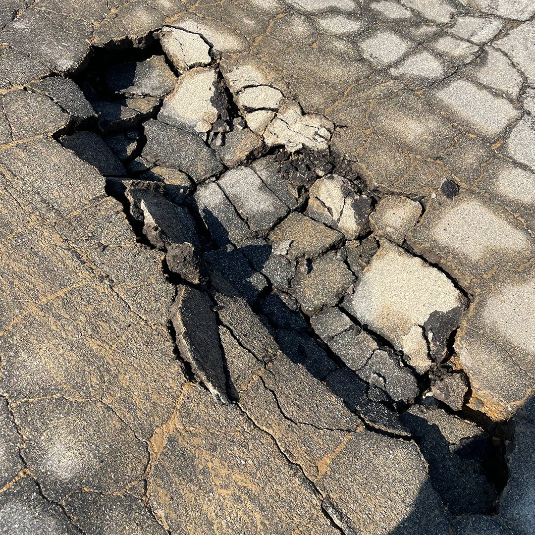 CityofGlendora's tweet photo. 🚧LOCAL NEWS: Our PW team responded to a main water break today in a neighborhood off Hunters Trail! The break caused extensive damage to the street. Staff  will continue to assess the situation for safety &amp; repair. The street will be closed to traffic during this process. https://t.co/GwHJXmPwgF