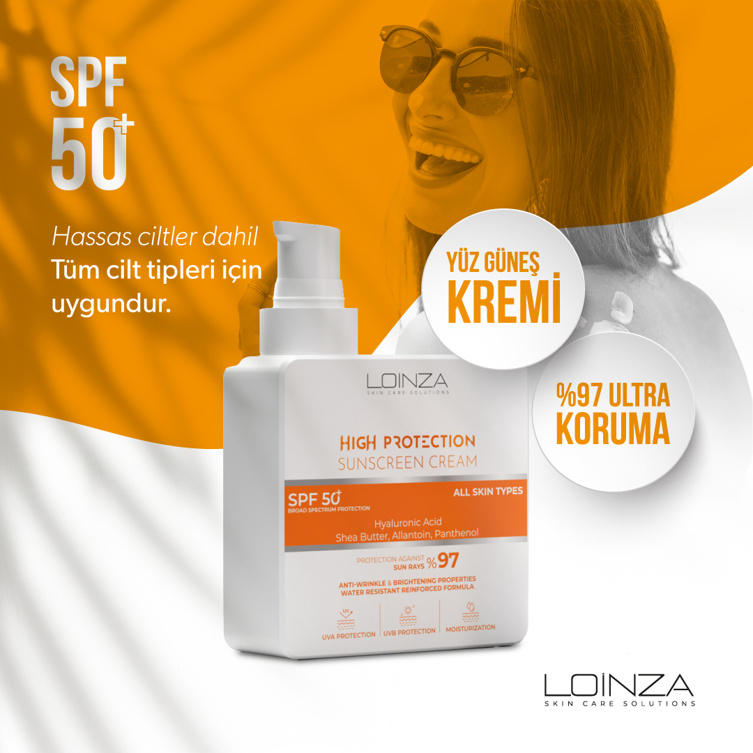 Loinza Yüz Güneş Kremi, SPF 50+ faktörüyle yüksek seviyede güneş koruması sunar. Suya dayanıklı formülü ile denizde, havuzda veya terleme durumlarında bile etkili koruma sağlar. 

#Ciltbakımı #Aydınlıkcilt #Güzellikhilesi #yüzserumu #kozmetik #cserum