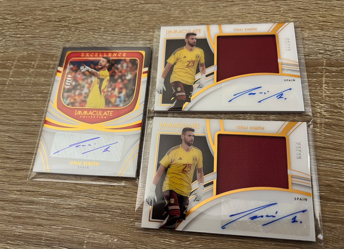 sfjavo's tweet photo. starting my Unai Simon @PaniniAmerica collection https://t.co/CZOHXMSLpM