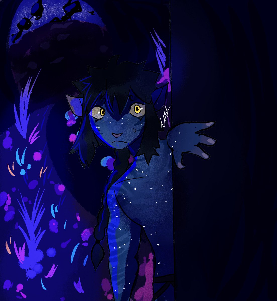 zeeteroni's tweet photo. two na'vi attacks for the day so far! neither of them are mine but omg they were so fun to draw!! #navi #AvatarTheWayOfWater #avatar #metkayina #pandora #avataroc #artfight2023 https://t.co/YEvu8usXTB
