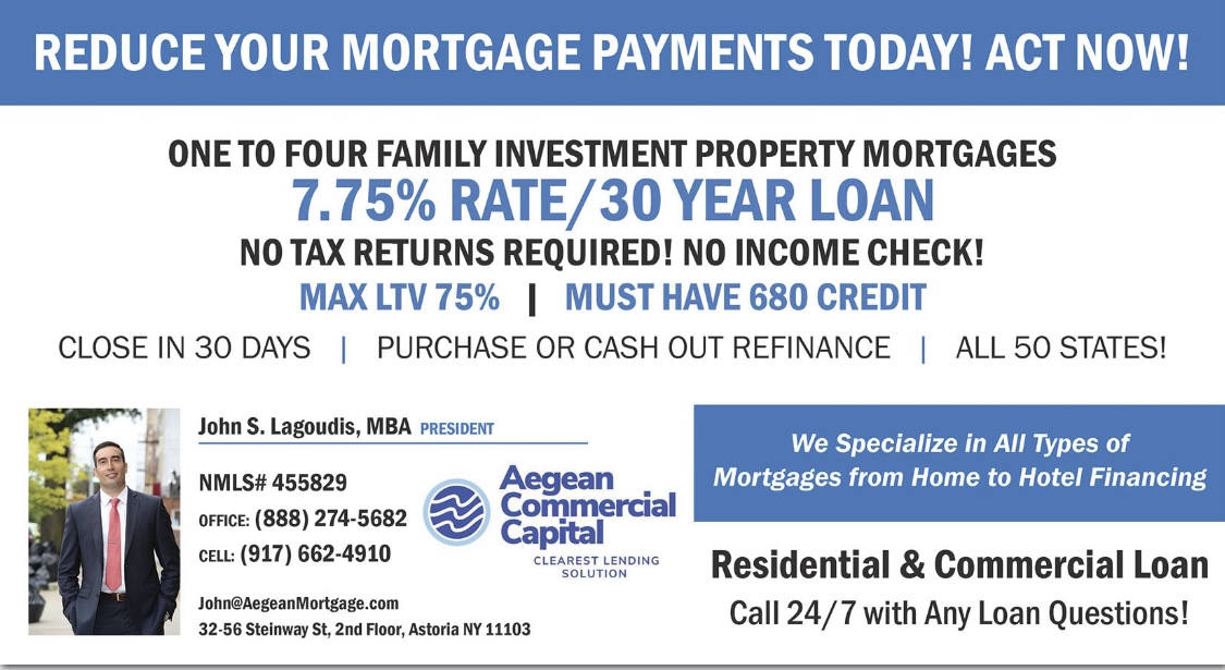 Aegean Capital Offering 1-4 Fam LLC Loans, NO Tax returns, No Income - mailchi.mp/aegeanmortgage…
