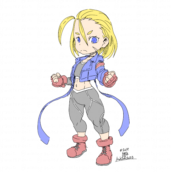 キャミィ(ストリートファイター) 「2023-07-12 #一日一絵」|ふゆ(ドとレとミとキュとゴとヱの音が出ない)のイラスト
