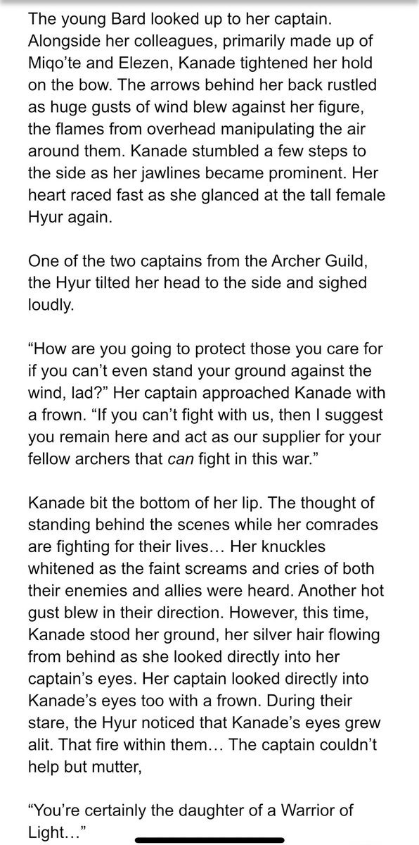 LoyalFlutist's tweet photo. ALSO, THIS OTHER FFXIV AU PROJECT OF WHEN KANADE IS TRYING NOT TO BE A BURDEN DURING THE SEVENTH UMBRAL CALAMITY. AhhHhhHhHhh. https://t.co/EJNM0ETJg8