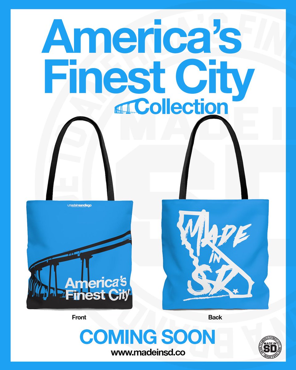 madeinsdco's tweet image. INTRODUCING our new STAYCATION BAG! The first two items from the America’s Finest City Collection have been revealed… What should we name this color? 🤔🤔🤔 #madeinsd #sandiego #madeinsandiego #staycation #totebag #weekenderbag