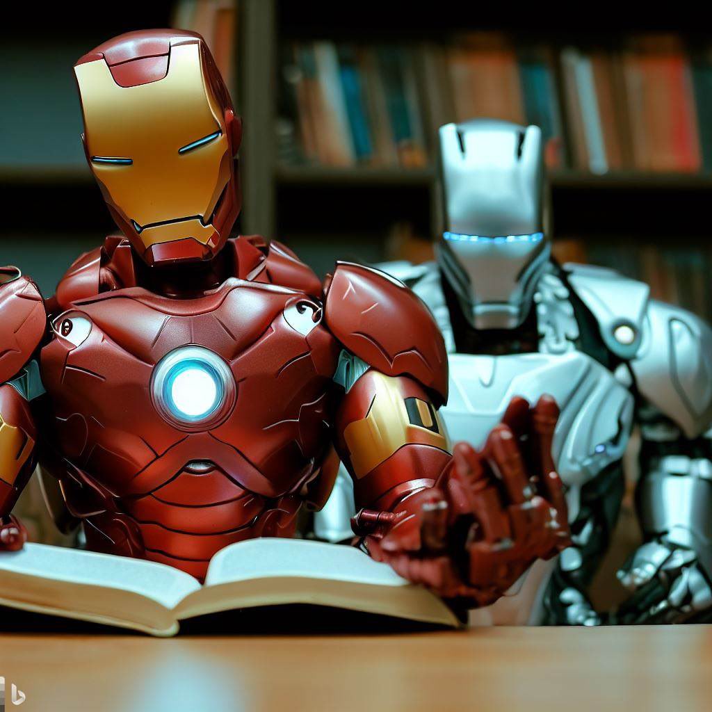 shah_shnetwork's tweet image. Ironmen pun baca buku. Robot baca buku taw! 🤣🤣

#ironmen #aiprompter #AiBING