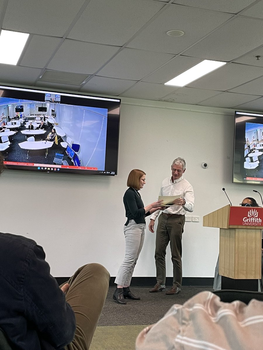 Bek Grieger (@bek_grieger) on Twitter photo Another great <a href="/GriffithARI/">Australian Rivers Institute</a> #3MT showcasing the range of important research conducted in our institute. Congrats to <a href="/katieturlington/">Katie Turlington</a> for people’s choice winner and runner up best presentation !! Another great <a href="/GriffithARI/">Australian Rivers Institute</a> #3MT showcasing the range of important research conducted in our institute. Congrats to <a href="/katieturlington/">Katie Turlington</a> for people’s choice winner and runner up best presentation !!