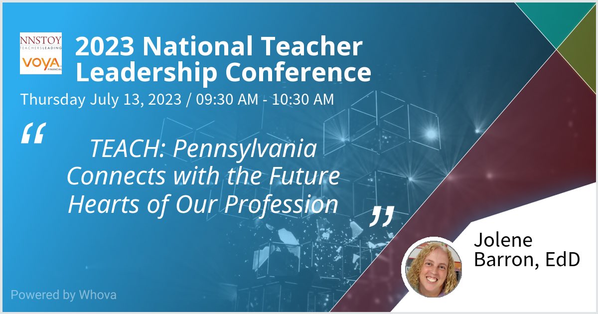 Presenting at 2023 National Teacher Leadership Conference on TEACH:  Pennsylvania Connects with the Future Hearts of Our Profession. #Teachersleading #NNSTOY #VOYA #NTLC2023 - via #Whova event app ⁦<a href="/nstoypa/">NSTOY-PA</a>⁩ ⁦<a href="/PADeptofEd/">PA Department of Education</a>⁩ ⁦<a href="/JoshShapiroPA/">Josh Shapiro</a>⁩