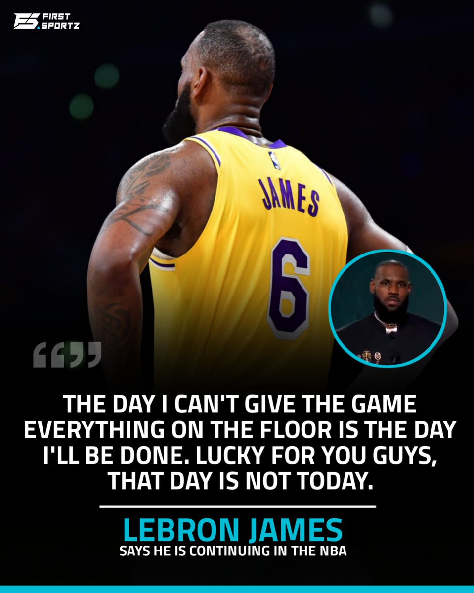 FS_NBA1's tweet photo. LeBron James isn't gonna retire anytime soon
@KingJames
#nba #nbafights #nbaendings #LeBronJames #KingJames #retirement #bron #LBJ #witnessgreatness https://t.co/ZePxjxoczx