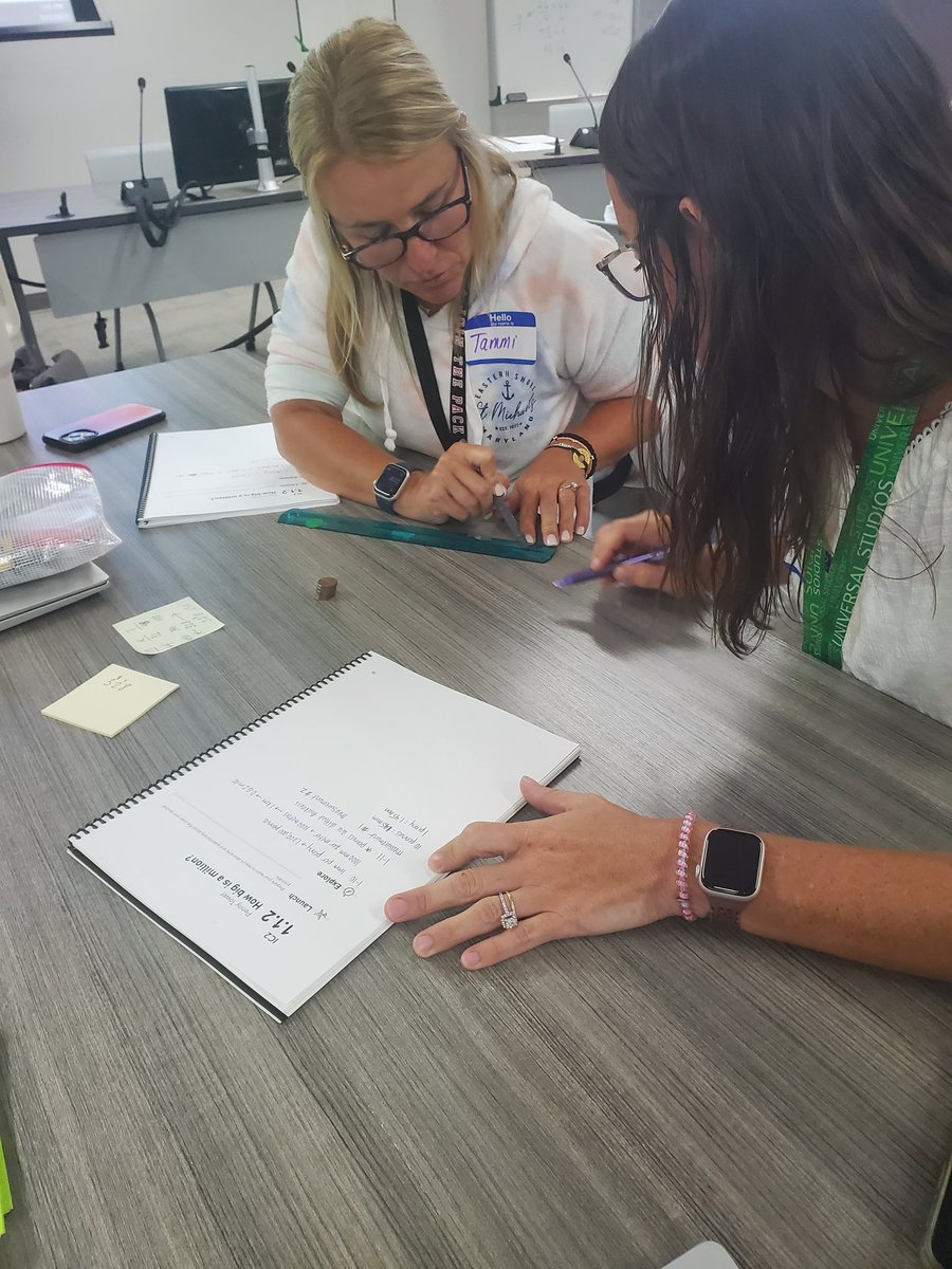 Boggseys's tweet image. Day 3 of 4: Focused on @CPMmath &apos;s Problem- Based Learning pillar of research. How tall are a million pennies?  Wonder what structures and routines supported this lesson?  Check out Inspiring Connections. #moremath #mathteacher #mathauthority