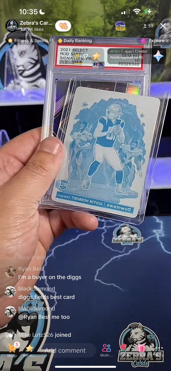 Just hit a 1/1 RC Downtown Justin Herbert Plate in a live break!

DM’s are open to offers!

#sportscardsforsale #panini #cardcollectors <a href="/CardPurchaser/">Card Purchaser</a>
