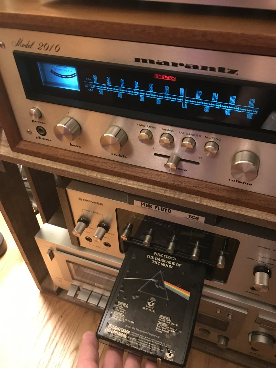 Family is out of town and I’m now feeling the tug of turning the lights down, pouring a neat glass of bourbon and popping in this 8 track.