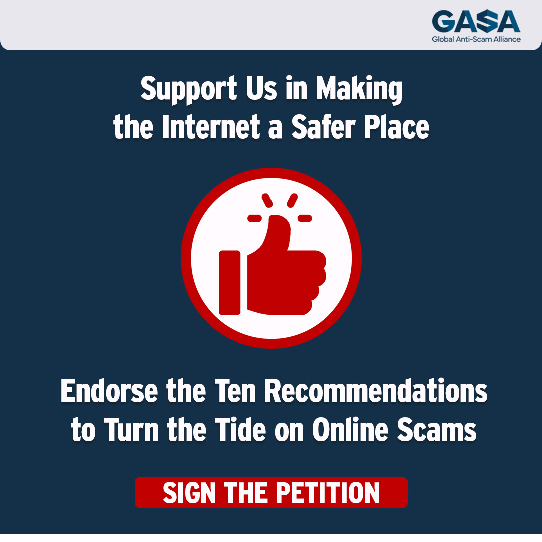 ScamAlliance's tweet photo. Numerous organizations and individuals have already voiced their support for the Ten Recommendations. Like to support as well? Endorse here: https://t.co/nUR7HQzsJJ
#GlobalAntiScamAlliance #GASA #Policy #GlobalPolicy #ConsumerProtection #Cybercrime #Cybersecurity #OnlineScam https://t.co/V7vaYhGS3n