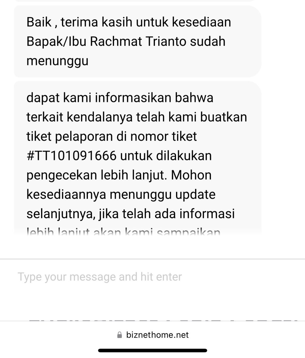 rachicharito's tweet photo. Bismillah lewat jalur twitter lebih cepat penangananya  @BiznetHome @BiznetWifi @BiznetNetworks https://t.co/LUtaLjvlh9