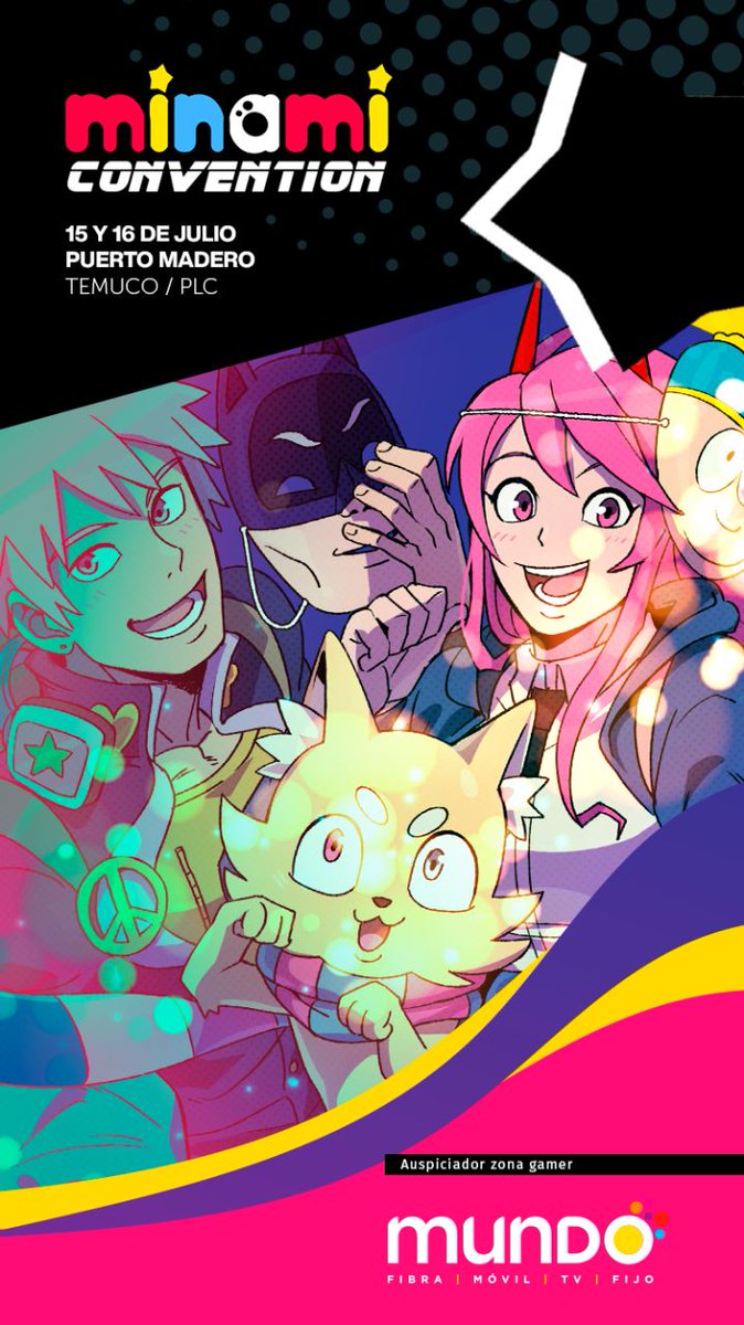 nekorulz's tweet photo. Minami Convention en #Temuco
Imperdible panorama este fin de semana
Convención de cultura alternativa más esperada del sur de Chile

#anime #manga #zonagamer #videojuegos #kpop #cosplay #comic #cine #ilustracion https://t.co/Y5r9GhDVj0