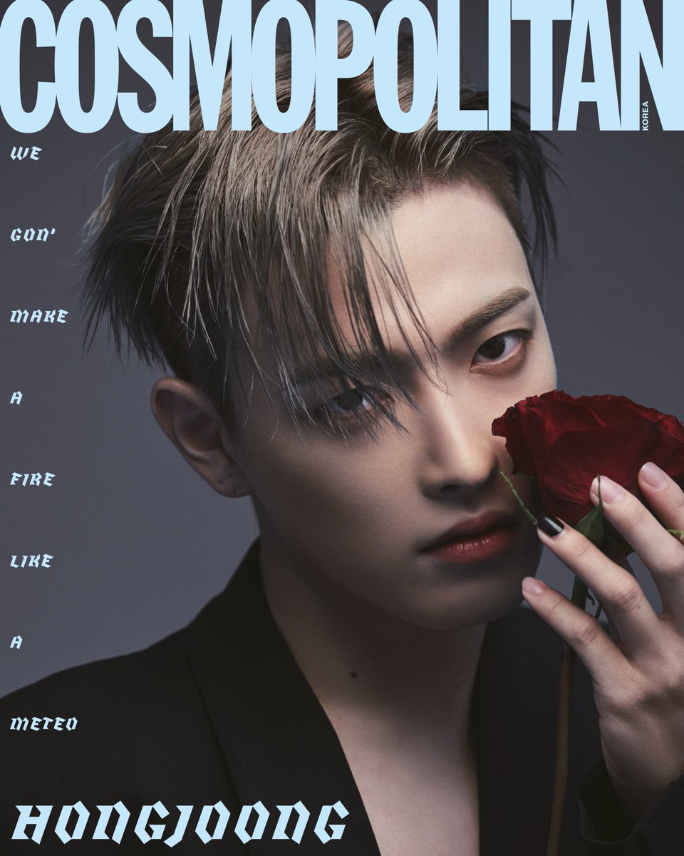 cosmokorea's tweet photo. #COSMO_COVER <코스모폴리탄> 8월호 커버의 주인공은 바로 #에이티즈(@ATEEZofficial)✨에이티즈로 꽉 찬 코스모 8월호는 오늘 오후부터 예약 구매 가능!📷 자세한 내용은 코스모폴리탄 인스타그램에서 확인!🖤 
#에이티즈 #바운시 #ATEEZ #BOUNCY #KHOTCHILLIPEPPERS https://t.co/7fFIHVRkYo https://t.co/pVT7tt9gxE