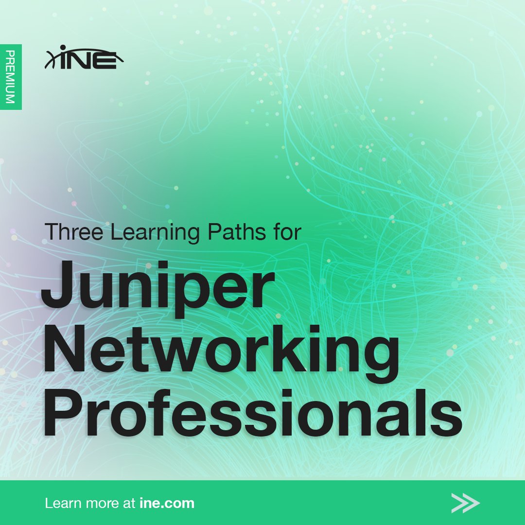 ine's tweet photo. INE has not one... not two... but THREE #Juniper Networking Learning Paths ready to help you ace your exam! 🙌

Get the details: https://t.co/kk9UKomU5v

#networkadministrator #INE https://t.co/DUn4ZNKDjQ