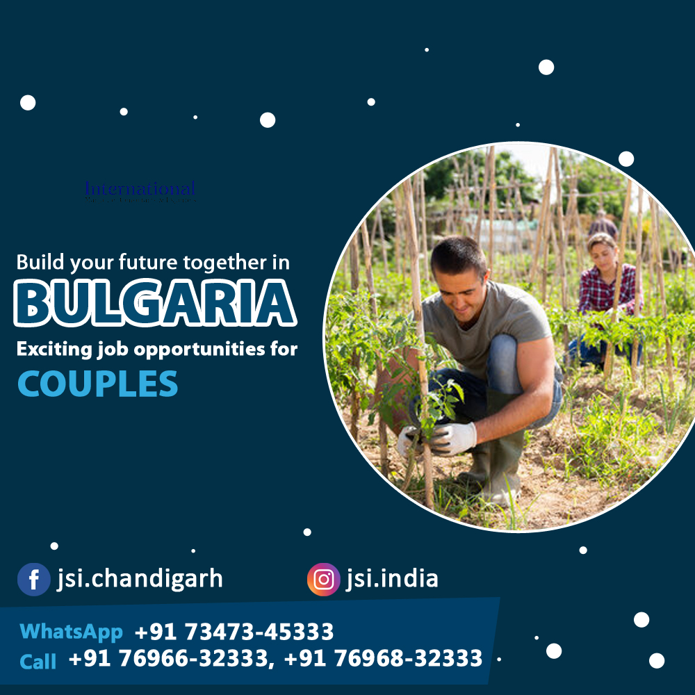 jsiindia's tweet photo. 🌟🌍🏰 Looking to build your future together? Look no further! 🤝🇧🇬 We have exciting job opportunities for 👩‍❤️‍👨 couples in Bulgaria, Europe!

🔹 Join forces and embark on this exciting journey together.

Position available:

👉 Jobs for Couples

#CouplesJobs #CouplesEmployment https://t.co/d7RkWD9IYh