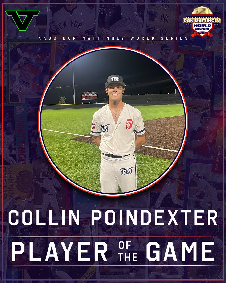 .<a href="/followaabc/">AABC</a> F: <a href="/TBTTexas/">TBT Texas Baseball</a> 17U National 2, DFW Twins 17U Black 1
PoG: <a href="/CollinPoindext3/">Collin Poindexter</a> 7 IP, 10K, 6H, ER