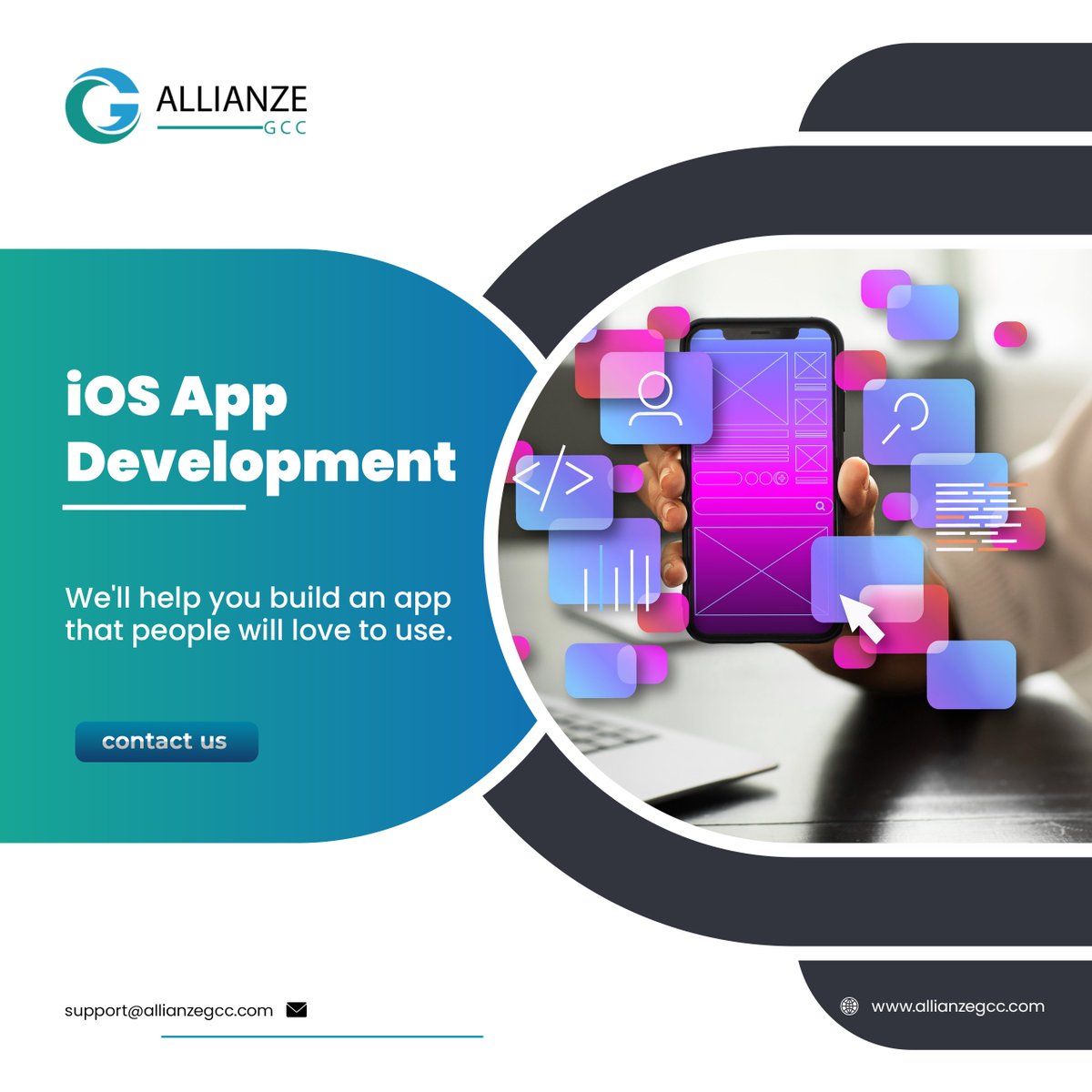 allianze_gcc's tweet image. 📲 Take your business to the next level with a custom #iOSappDevelopment.

🕰️ #iOS users spent an average of 3.7 hours per day on their devices*. With over 1.4 billion active #iOSdevices worldwide, an iOS app can help connect your business directly to a huge audience. 👇👇