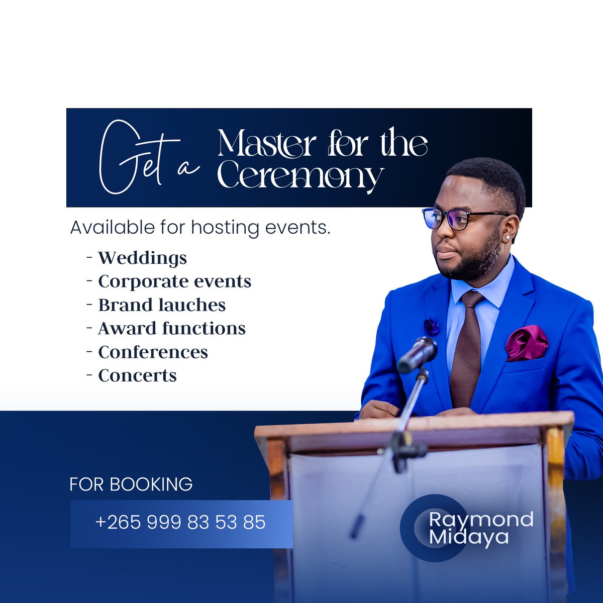 Rayraymidaya's tweet photo. Get a master for that ceremony, for bookings 0999835385 https://t.co/vYMDrgdEfx
