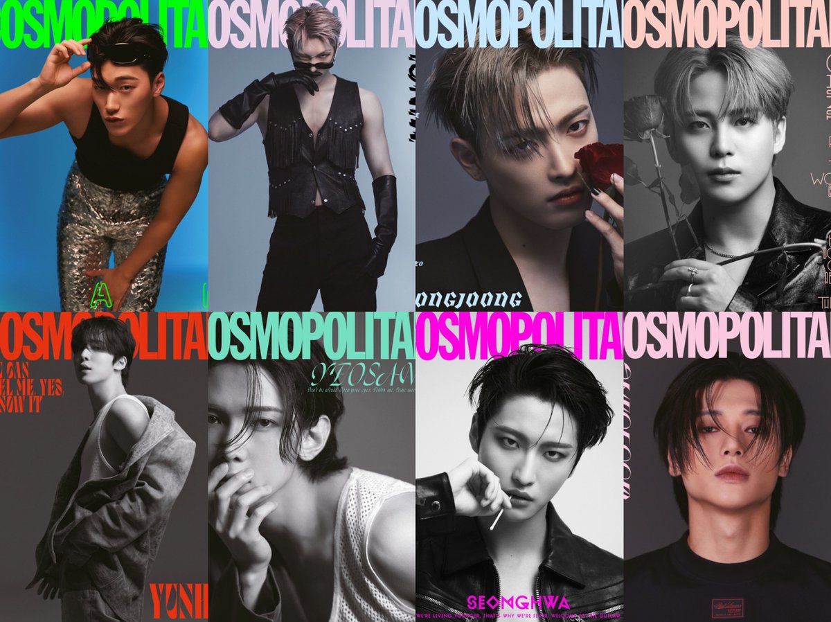 PopBase's tweet photo. ATEEZ graces the cover of cosmopolitan Korea. https://t.co/Us3wISGqi5