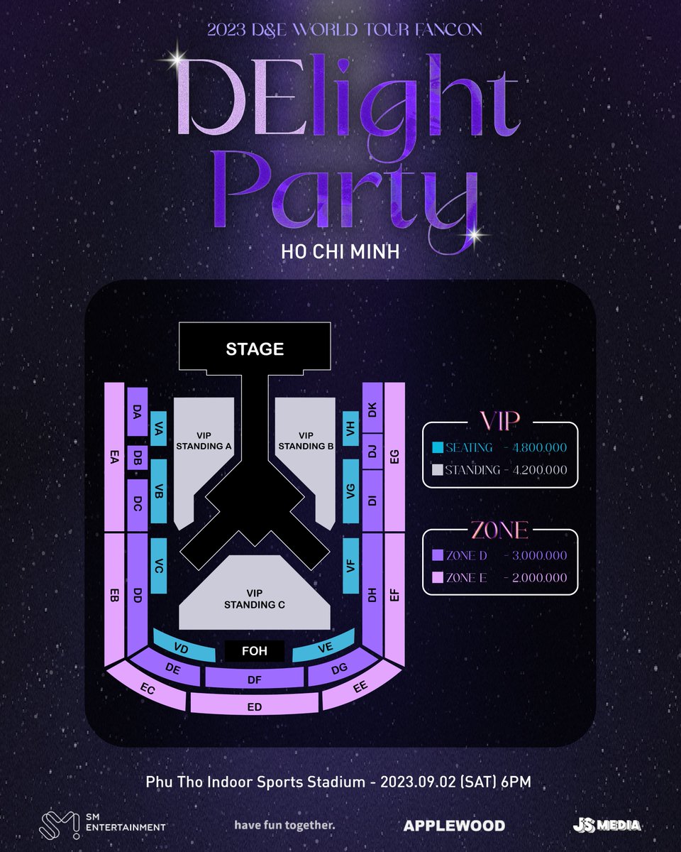 applewood_kr's tweet photo. D&amp;E WORLD TOUR FANCON - [#DElight_Party] IN HO CHI MINH💙

🏷 02 Sep, 6PM
📍Phu Tho Indoor Sports Stadium
🗓️ Tickets On Sale : 22 July, 12PM
🔗 https://t.co/nRF0rOsPXR

#슈퍼주니어DnE #SuperJuniorDnE #슈퍼주니어 #SUPERJUNIOR #은혁 #EUNHYUK #동해 #DONGHAE #APPLEWOOD https://t.co/94yRVASSPN
